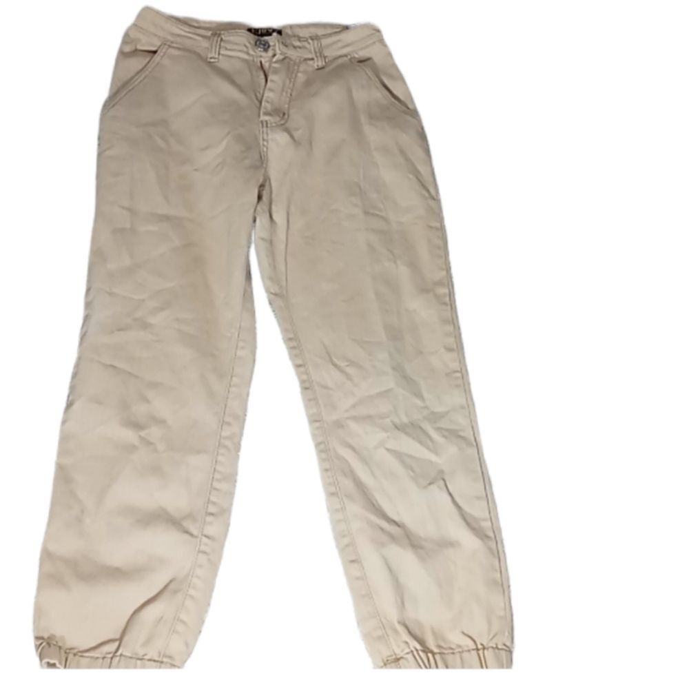 Kroix designer denim jogger gold/tan S